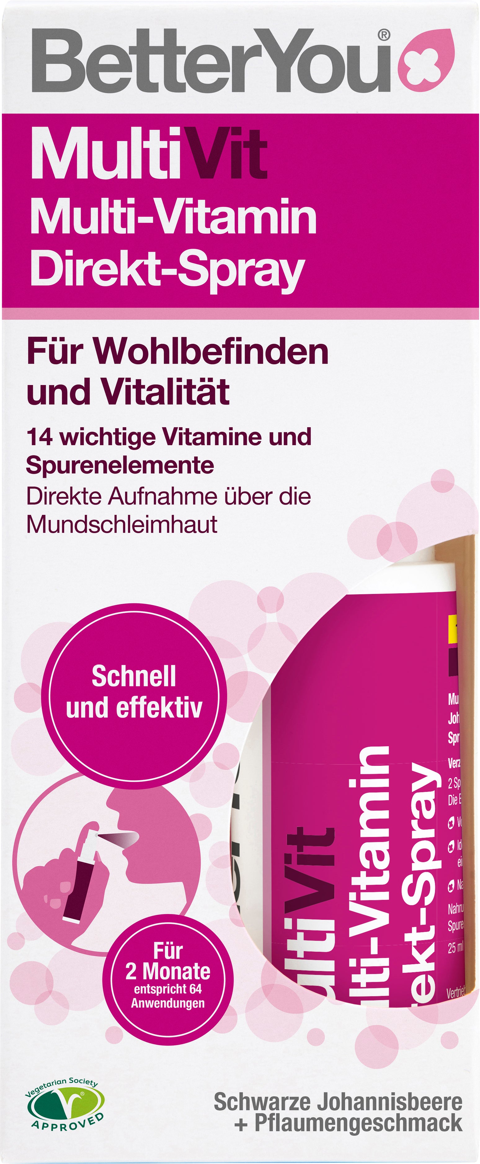 BetterYou Multi-Vitamin Direkt-Spray, 25 ml