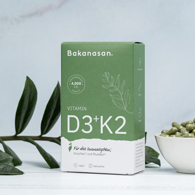 Bakanasan Vitamin D3 + K2 4.000 I.E. Vegan 60St.