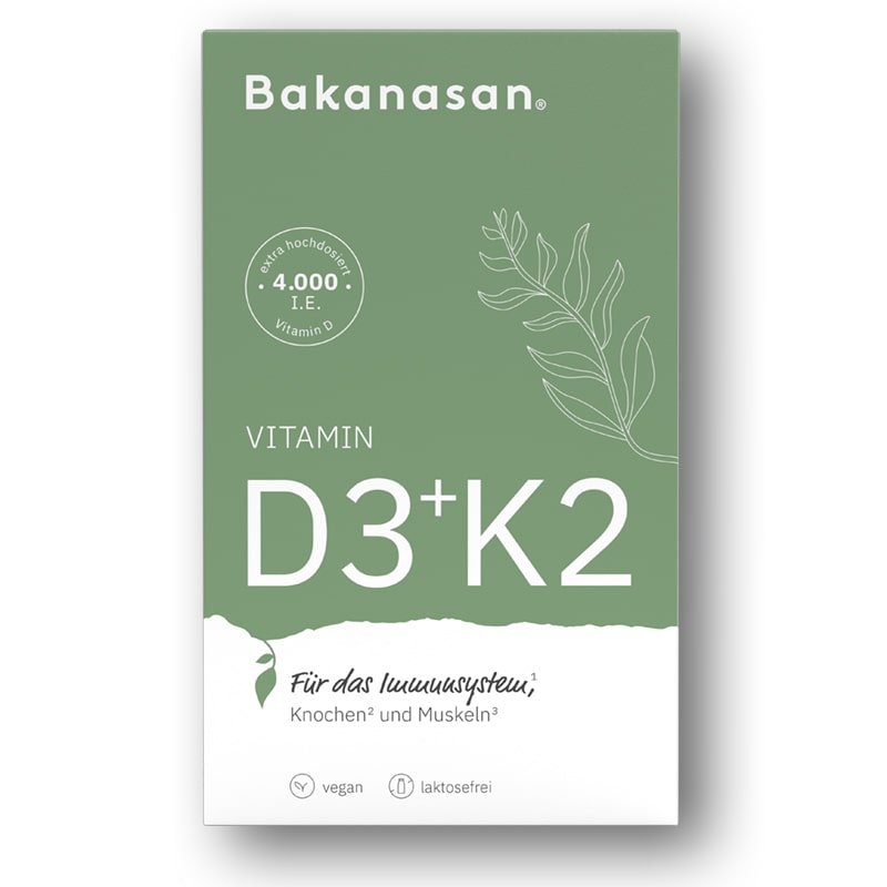 Bakanasan Vitamin D3 + K2 4.000 I.E. Vegan 60St.