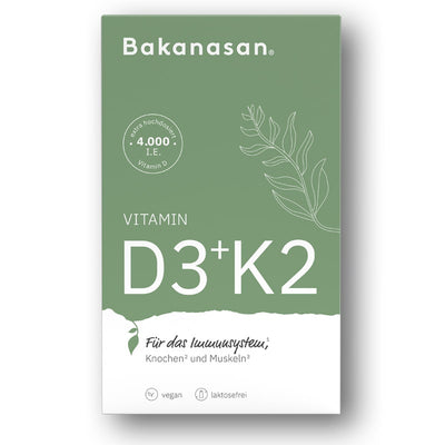 Bakanasan Vitamin D3 + K2 4.000 I.E. Vegan 60St.